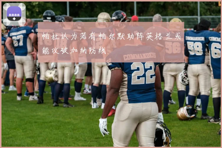 帕杜认为若有帕尔默助阵英格兰或能攻破加纳防线
